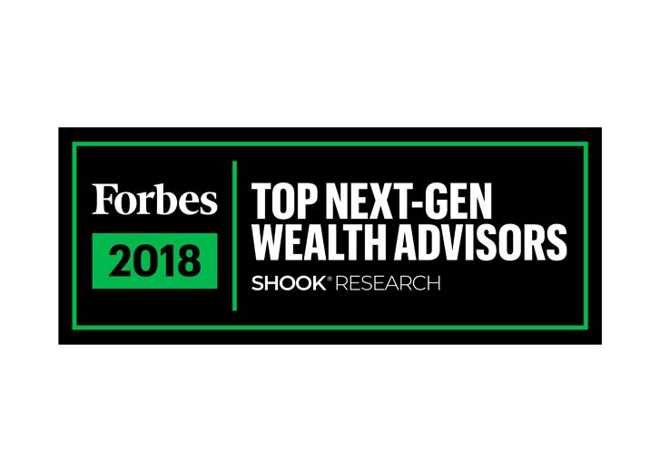 Forbes recognized Executive Director and Branch Complex Senior Manager Jeffrey J. Smith on 2018 list* of America’s Top Next-Gen Wealth Advisors. 
